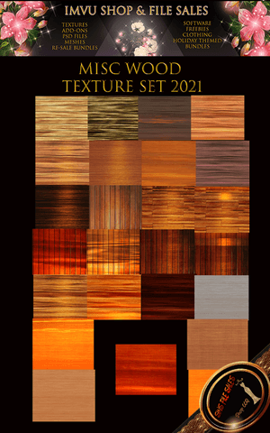 Wood Bundle Texture Set - 25 Files