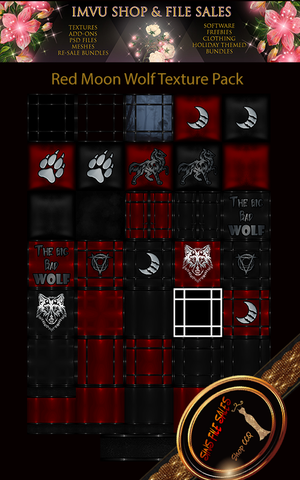 Red Moon Wolf Texture Pack