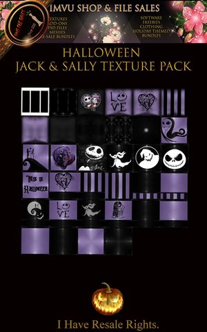 🎃 Halloween Jack and Sally Texture Pack🎃