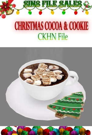 Christmas Cookie With Cocoa/Hot Choc * CHKN