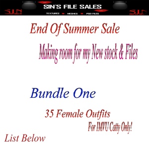 END OF SUMMER SALE!! Bundles Priced To Sale!