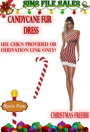 Candycane Dress Freebie