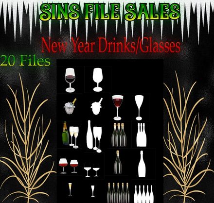 New Year Drinks/Glasses