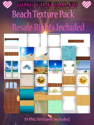 Beach Texture Pack With Resale Rights