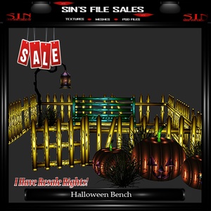 Halloween Bench Mesh