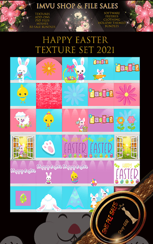 🐰Happy Easter 2021- Texture Pack 30 Files