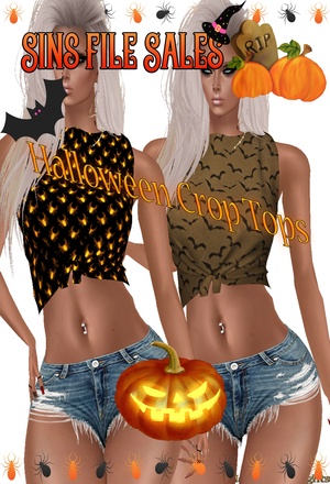 Halloween Crop Tops Freebie