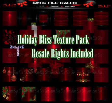 ❄🎄❄Holiday Bliss Texture Pack / Resale Rights Included❄🎄❄