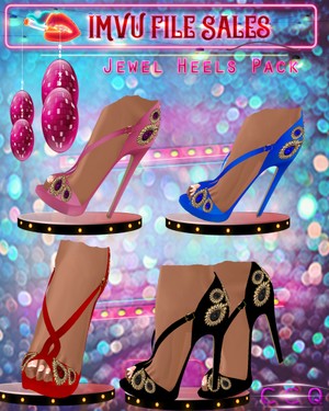 ♥Jewel Heel Pack♥ 4 Pairs