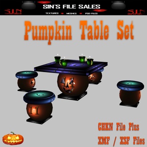 Pumpkin Table Set *Mesh