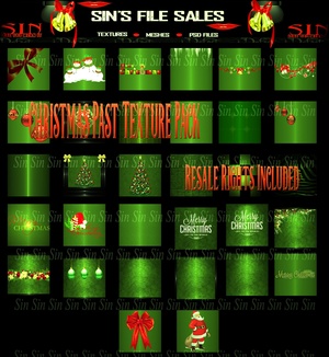 Christmas Past Texture Pack w/Resale Rights