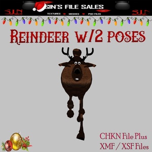 Rudolph Reindeer with Poses *Mesh