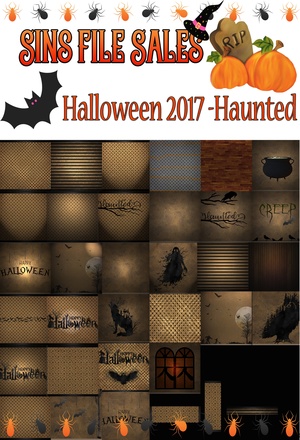 Haunted Halloween Textures 2017