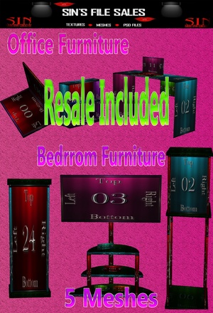 Office/Bedroom Meshes w/Resale