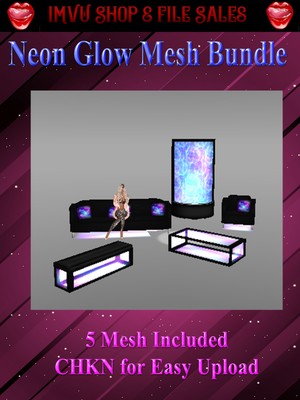 ❇Neon Glow Mesh Bundle- 5 Meshes Included❇