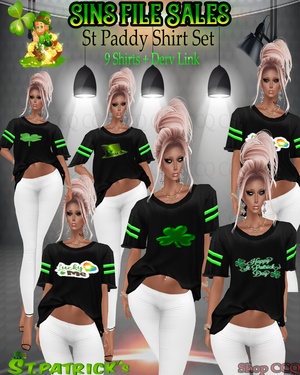 St Paddy&#x27;s Day Shirt Set *9 Shirts