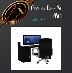 •Gaming Desk Set Mesh• CHKN