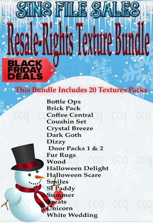 Cyber Monday Special :Resale Right Texture Bundle