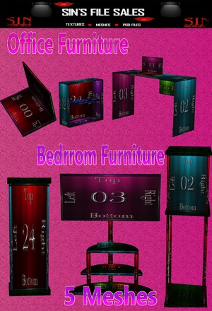 Office &amp; Bedroom Furniture Meshes