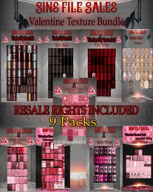 ♥Valentine Texture Mega Bundle♥With Resale Rights