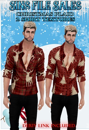 Christmas Plaid Mens Shirts