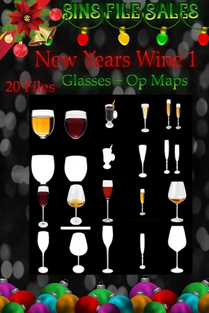 New Years Drink Glasses + Op Maps