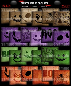 Halloween Pillow Pack 1 (56 png)