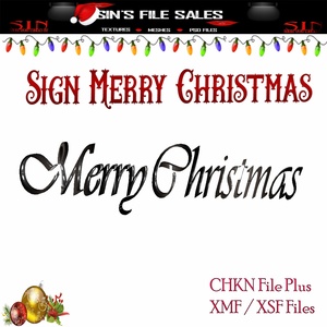 Merry Christmas Sign *Mesh