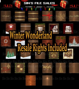 ❄Winter Wonderland Texture Pack ( Resale Rights Included)❄