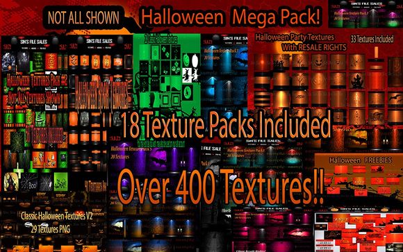 🎃👻 Mega DEAL/Resale On Certain Packages 🎃👻 18 Texture Packs Over 400 Textures! 🍬