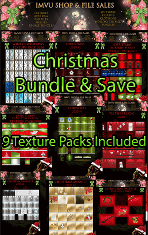 ****Santa SALE Limited****Christmas Bundle &amp; Save 2020- 9 Texture Packs Included. 