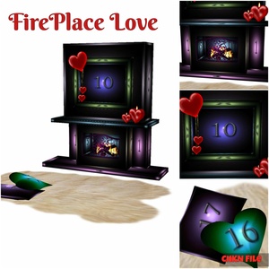 Love Fireplace Mesh