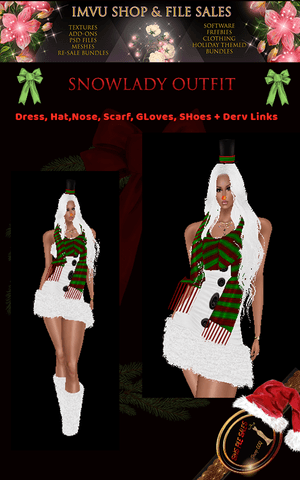 SnowLady Full Outfit with Derv Links