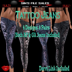 Tattoo Jeans Bundle (AP &amp; GA Included)