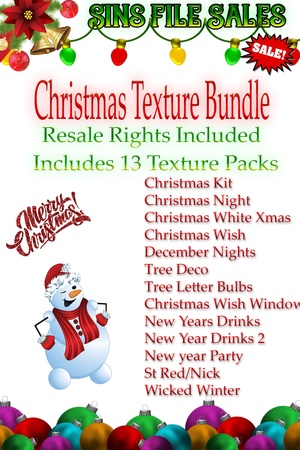 Christmas Texture Bundle With Resale Rights