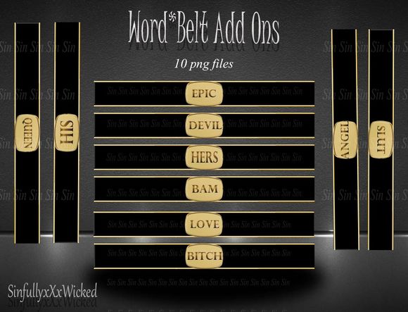 Word*Belt Add-On&#x27;s 