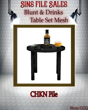 •Blunt, Liquor Table Set Mesh•