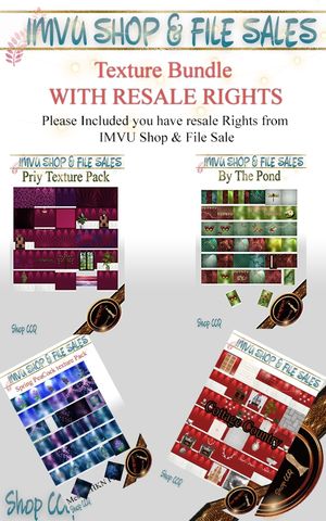 -RESALE RIGHT BUNDLE- 4 Textures Packs Included