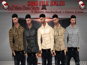 ExZ Mens Dress Shirts *5 Shirts