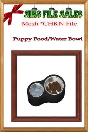 Puppy Food Bowl *CHKN