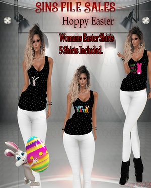 •Easter Shirts-CHKN *Limited Freebie*Use Mesh Provided ONLY!