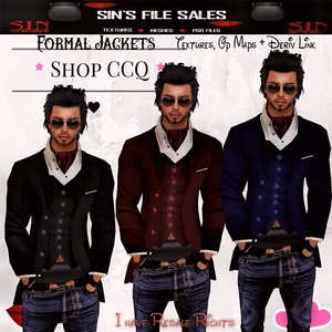 Formal Jackets * 3 Jackets with Textures, Op Maps + Derv Links*