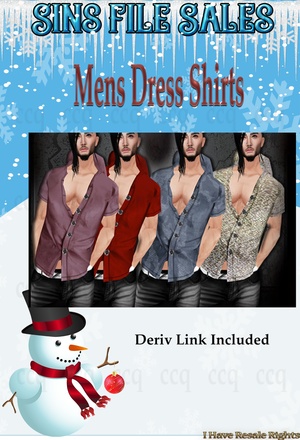 Mens Dress Shirt Set