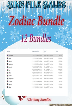 *Sale* Zodiac Clothing Bundles ( 12 Bundles Included)