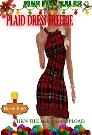 Freebie:Plaid Dress