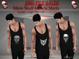 Skull Muscle Shirt Set