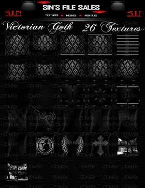 Victorian Goth Texture Pack