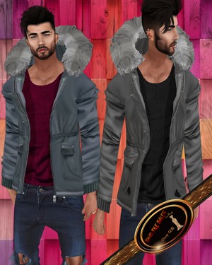 •Mens Fur Coat Set•