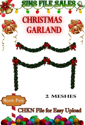 Christmas Garland 2 Meshes * CHKN Files