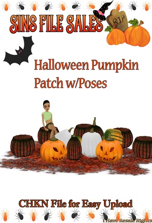 Halloween Pumpkin Patch w/Poses